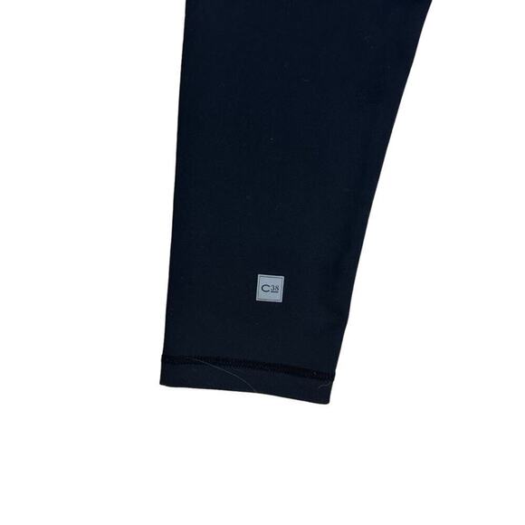 Carbon38 Leggings Cropped Black Gym Workout Minimalist Casual Size Small - Picture 5 of 6